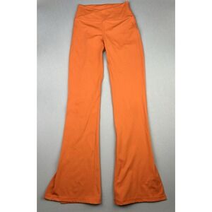 Tiger Friday Women's M Flare Leg Orange Dance Leggings Bellbottom Pants